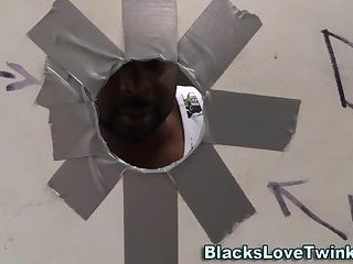 Masturbating black dude